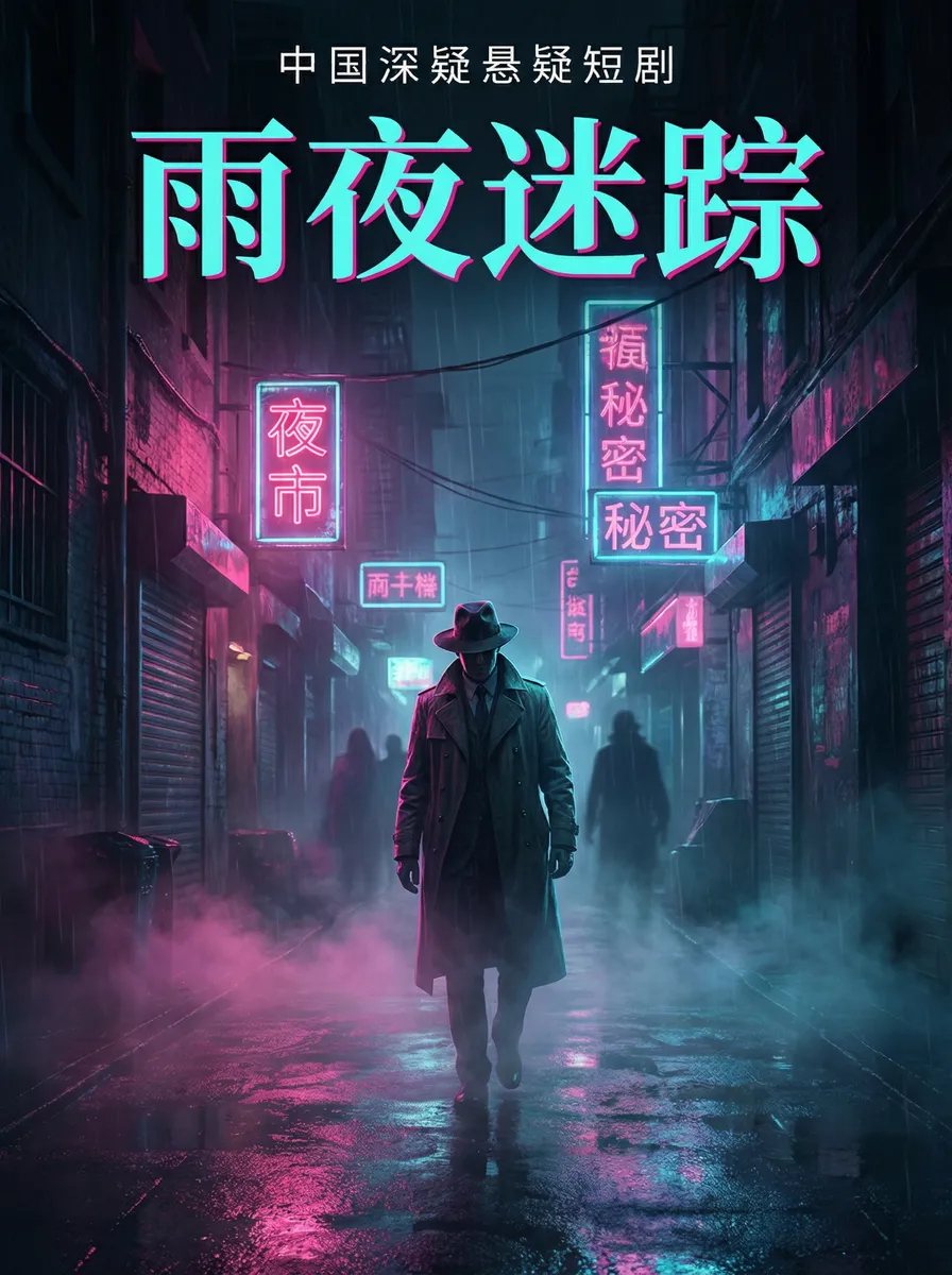 抖奶 悬疑追踪短剧 - 雨夜迷踪海报